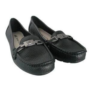 Anne Klein Women's I Flex Black Flat Loafer Shoes New In Box Size 9.5M